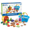 Learning Resources New Sprouts Deluxe Market Set - 32 Pieces, Ages 18+ Months Pretend Play Food for Toddlers, Preschool Learning
