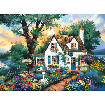 500 Pieces Jigsaw Puzzles For Adults-Garden Patio Puzzle For Adults Children Elderly-Recycled Paper Puzzle 500 Pieces-Glossy, St