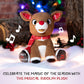 Kids Preferred Santa Claus Rudolph The Red-Nosed Reindeer Musical Stuffed Animal, Baby'S First Christmas Plush, 8 Inches