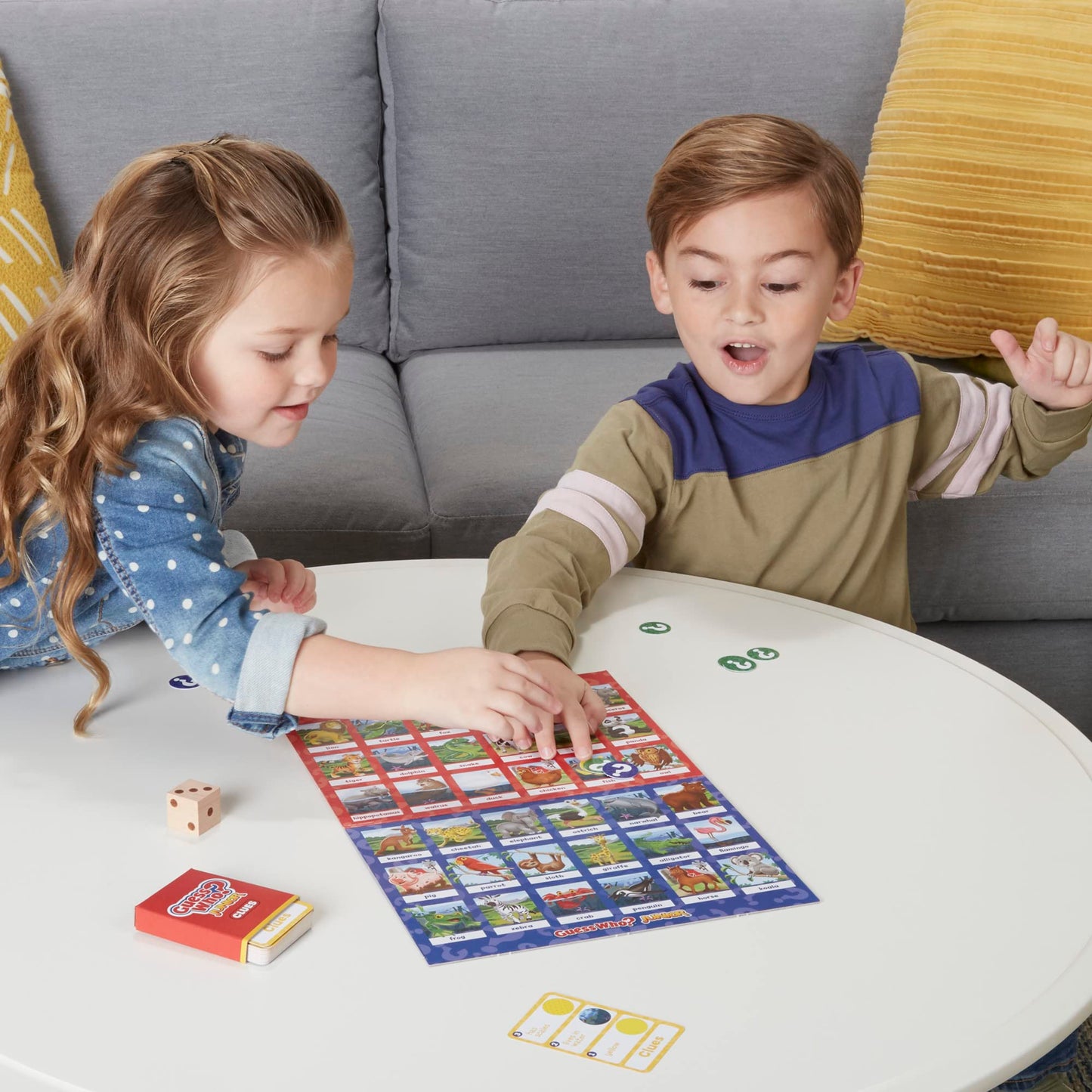 Hasbro Gaming Guess Who? Junior Board Game for Ages 3+ | 2-4 Players | Multicolor | Model F6643 | Fun Preschool Game