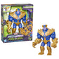 Marvel Avengers Mech Strike Thanos Action Figure, 9-Inch Deluxe Toy, Multicolored, for Kids Ages 4 and Up, Model MARVEL-F4376