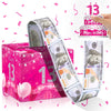 Hot Pink 15Th Birthday Money Box & Pull Surprise Cash Gift Boxes With Pull Out Card For Kids