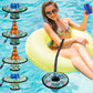Drink Floats For Swimming Pool - Fit 2.75In Dia. Can Glasses Floating Drink Holder With Lanyard, 3.4In Large Size Neoprene Cup F