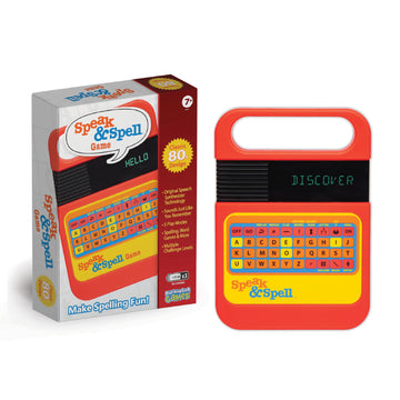 Playmonster Speak & Spell Electronic Game - Educational Learning Toy, Spelling Games, 80S Retro Handheld Arcade, Autism Toys, Ac