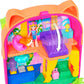 Polly Pocket Dolls and Playset, Kitty Popsicle Resort Compact, Travel Toy with 1 Micro Doll, Pet Puppy & Themed Accessories