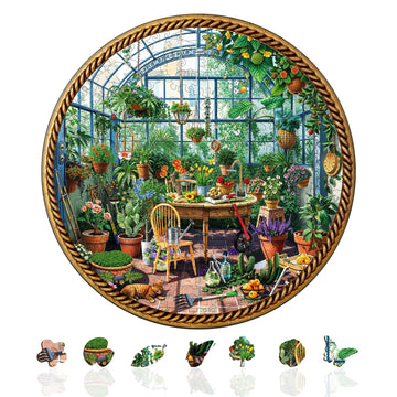 Jigfoxy Wooden Puzzles for mature-themeds  Botanical Garden Wood Puzzles mature-themed  Unique Animal Shape Wooden Jigsaw Puzzles for mature-themeds  Birthday Gifts for Puzzle Lovers  Family  Friend (M-11.4 * 11.4in-200pcs)