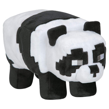 Jinx Minecraft Adventure Panda Plush Stuffed Toy, Black/White, 9.5' Long
