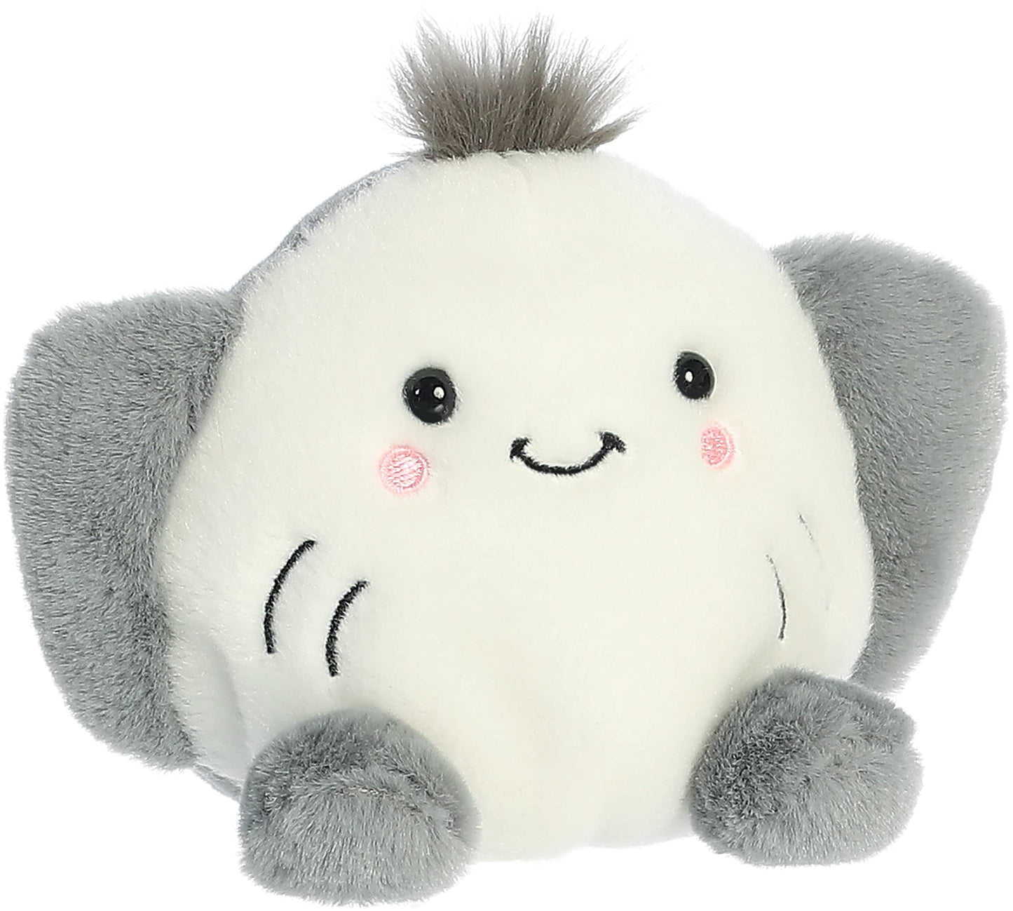 Aurora Adorable Palm Pals Flapjack Stingray Stuffed Animal - Pocket-Sized Play - Collectable Fun - White 5 Inches