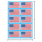 American Greetings Patriotic Stickers, American Flag And Summer Treats (20-Count)