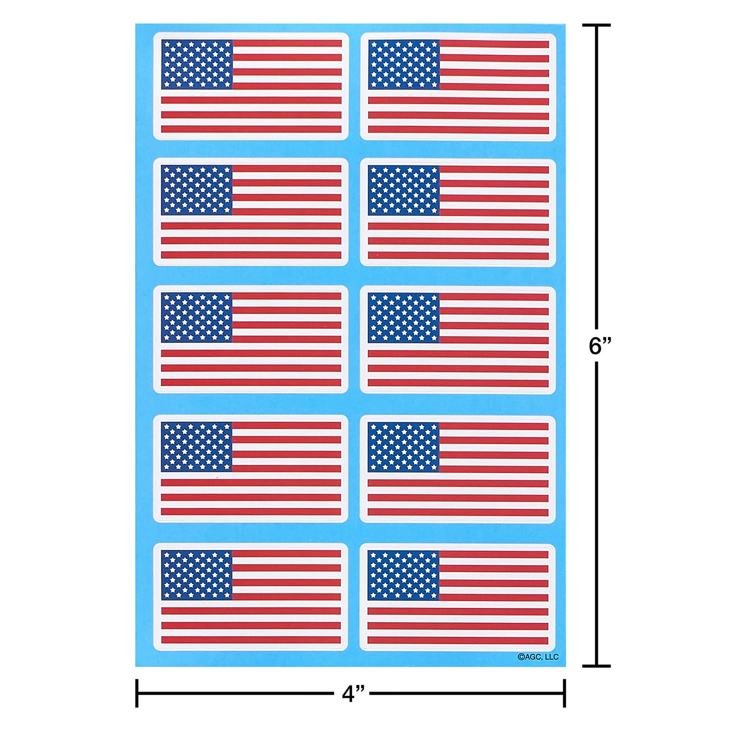 American Greetings Patriotic Stickers, American Flag And Summer Treats (20-Count)