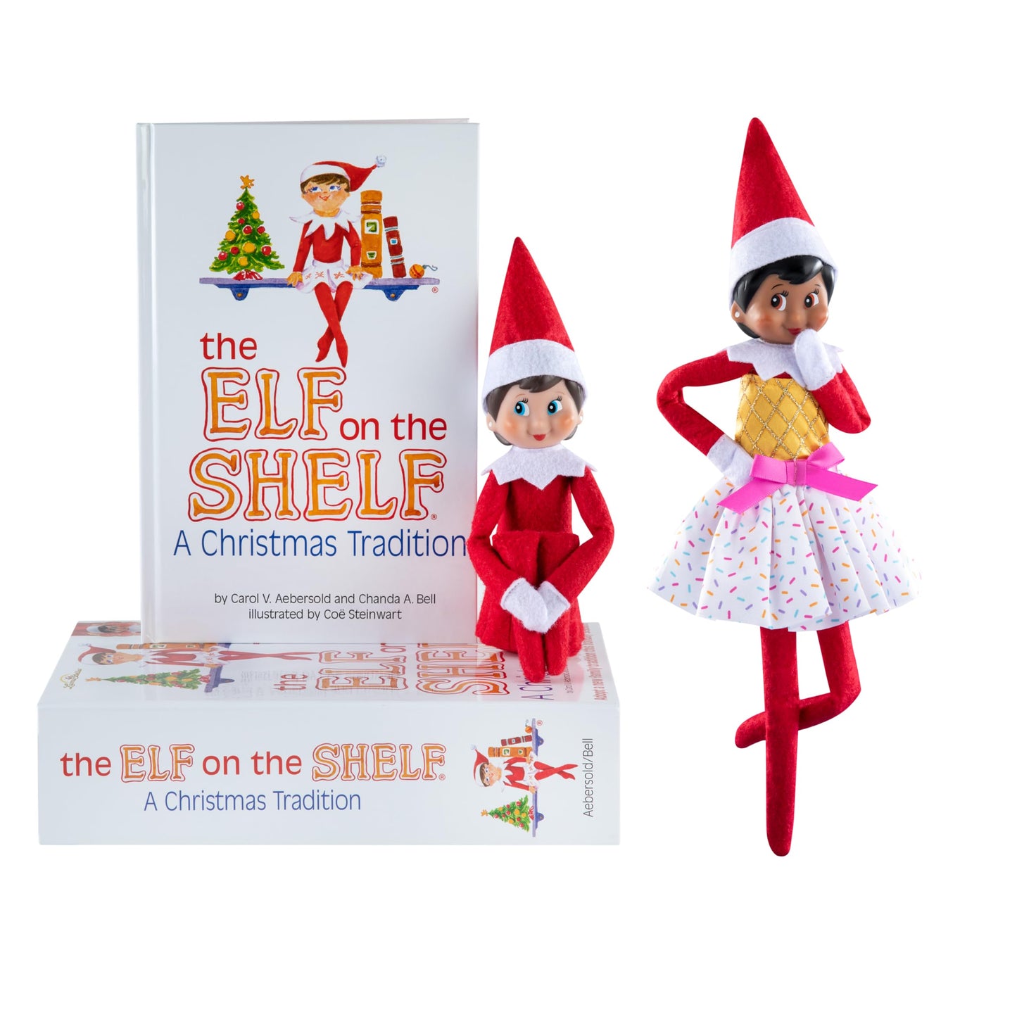 Elf On The Shelf - Blue Eyed Girl Scout Elf & Claus Couture Collection Ice Cream Party Outfit
