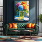 PuzzOne Hydrangea Puzzles for Adults 500 Pieces, Front of Window Blossom Flowers Art Jigsaw Puzzles for Family Fun Challenging,