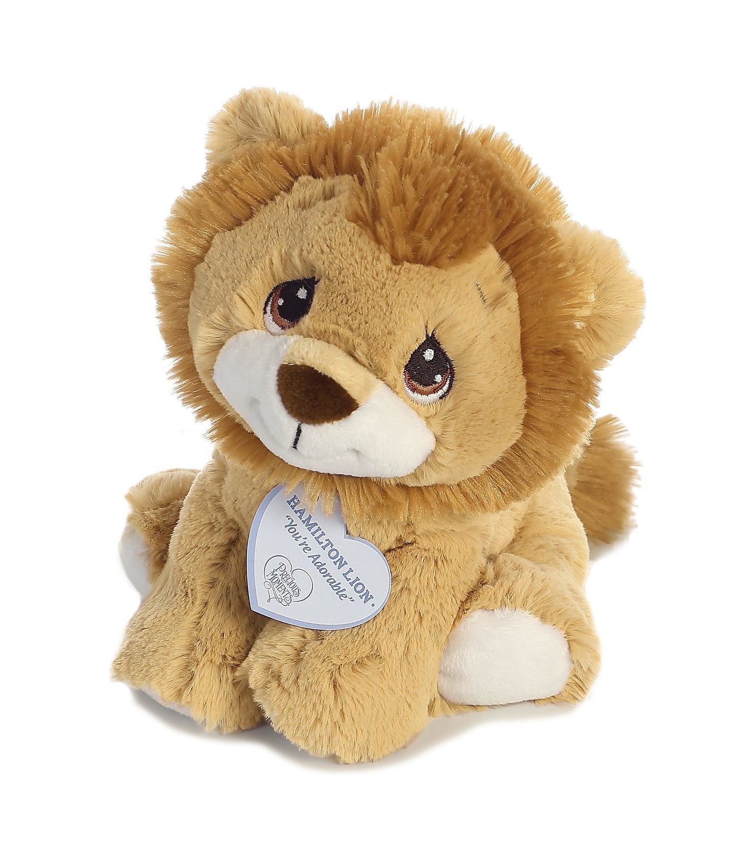 Aurora® Inspirational Precious Moments™ Hamilton Lion Stuffed Animal - Cherished Memories - Enduring Comfort - Brown 8.5 Inches