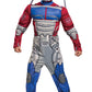 Disguise Optimus Prime Costume, Muscle Transformer Costumes For Boys, Padded Character Jumpsuit, Kids Size Small (4-6) Blue & Re