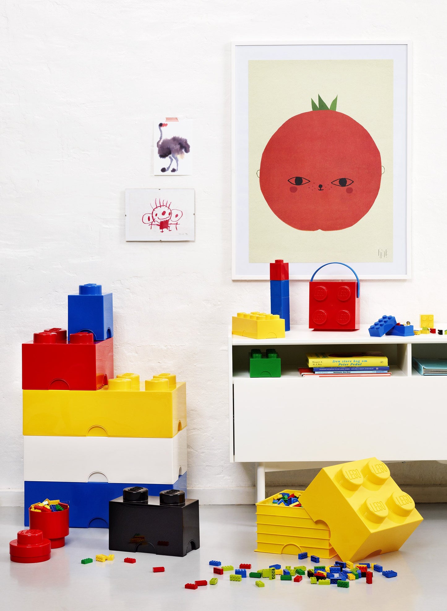 Room Copenhagen 8 Lego Brick Box, White