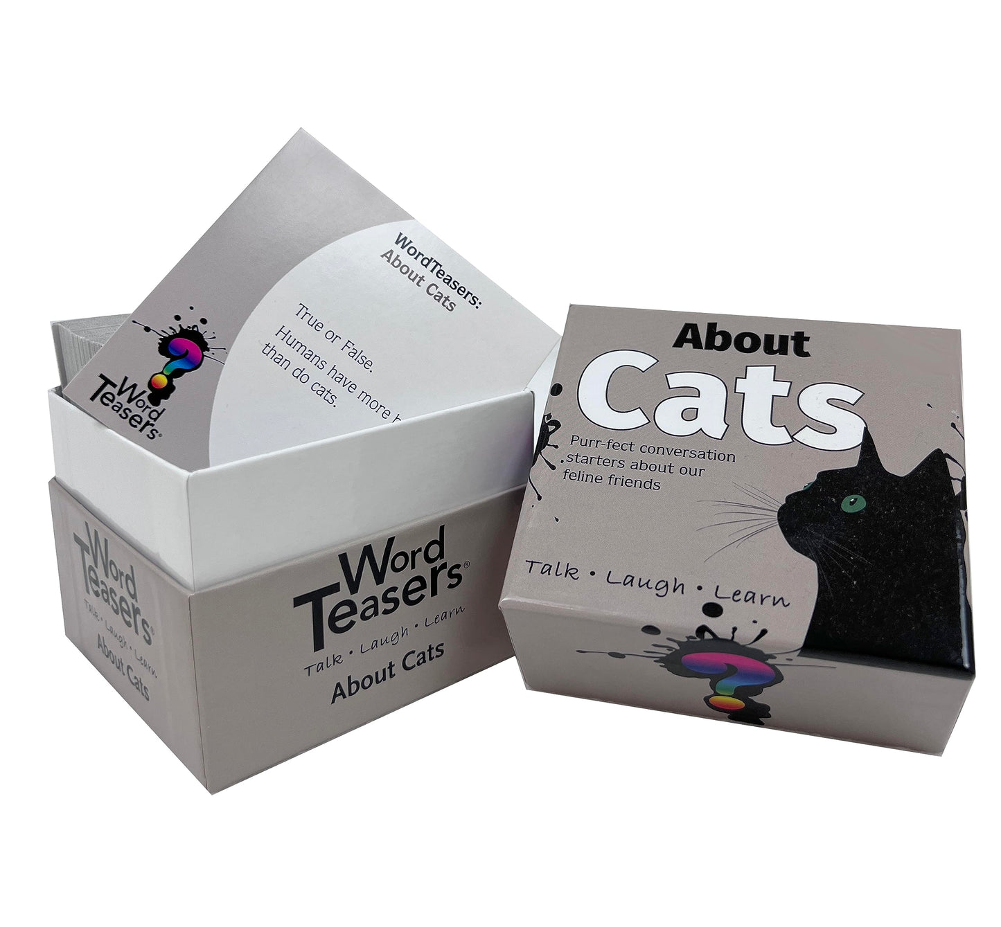 ? Word Teasers About Cats - Fun Cat Trivia Game For Cat Lovers - Cat Themed Game For Cat People Of All Ages - Funny Cat Facts For Kids & Adults - 150 Cat Trivia Cards