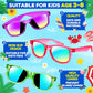 Joycover 16 Pack Kids Sunglasses Bulk, Kids Sunglasses Party Favor, Translucent Sunglasses For Kids With Uv 400 Protection, Part