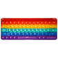 Proweber Learning Typing Keyboard Pop Fidget Toy - Satisfying Sensory Stress Relief for Kids Adults ADHD - Pop Bubbles Silicone 