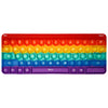 Proweber Learning Typing Keyboard Pop Fidget Toy - Satisfying Sensory Stress Relief for Kids Adults ADHD - Pop Bubbles Silicone
