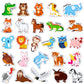 Joycat Wooden Magnets For Kids – 26 Cute A-Z Animals Fridge Magnets For Toddlers, Large Magnetic Animal Refrigerator Toys, Fun Educational Learning Gifts For Toddlers 2 3 4 5 Years Old