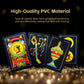 CDBXRA Spanish Playing Cards - Luxury Black-Gold Foil, Waterproof PVC - Original Briscas Cards from Puerto Rico, Mexican Deck (1 Pack)