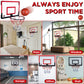 Sosation 2 Pcs Mini Basketball Hoop with 4 Basketball  Sticky Hook  Pump  Indoor No Drilling Basketball Hoop Decompress Game for Kid mature-themed Gift(Classic Style)