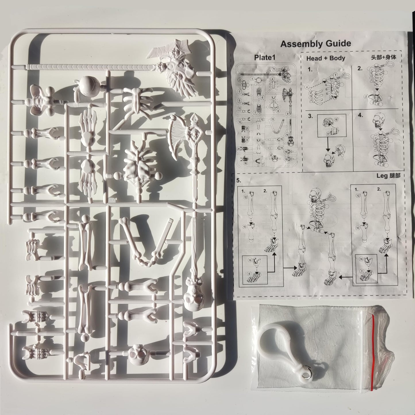 QWZFirst T13 Skeleton Action Figure  Movable Articulated Human Skeleton  5.12-in Action Figure Wearing Multiple Sets of   Can Be Painted  Suitable for Collectors As Desktop Decorations (1pcs)