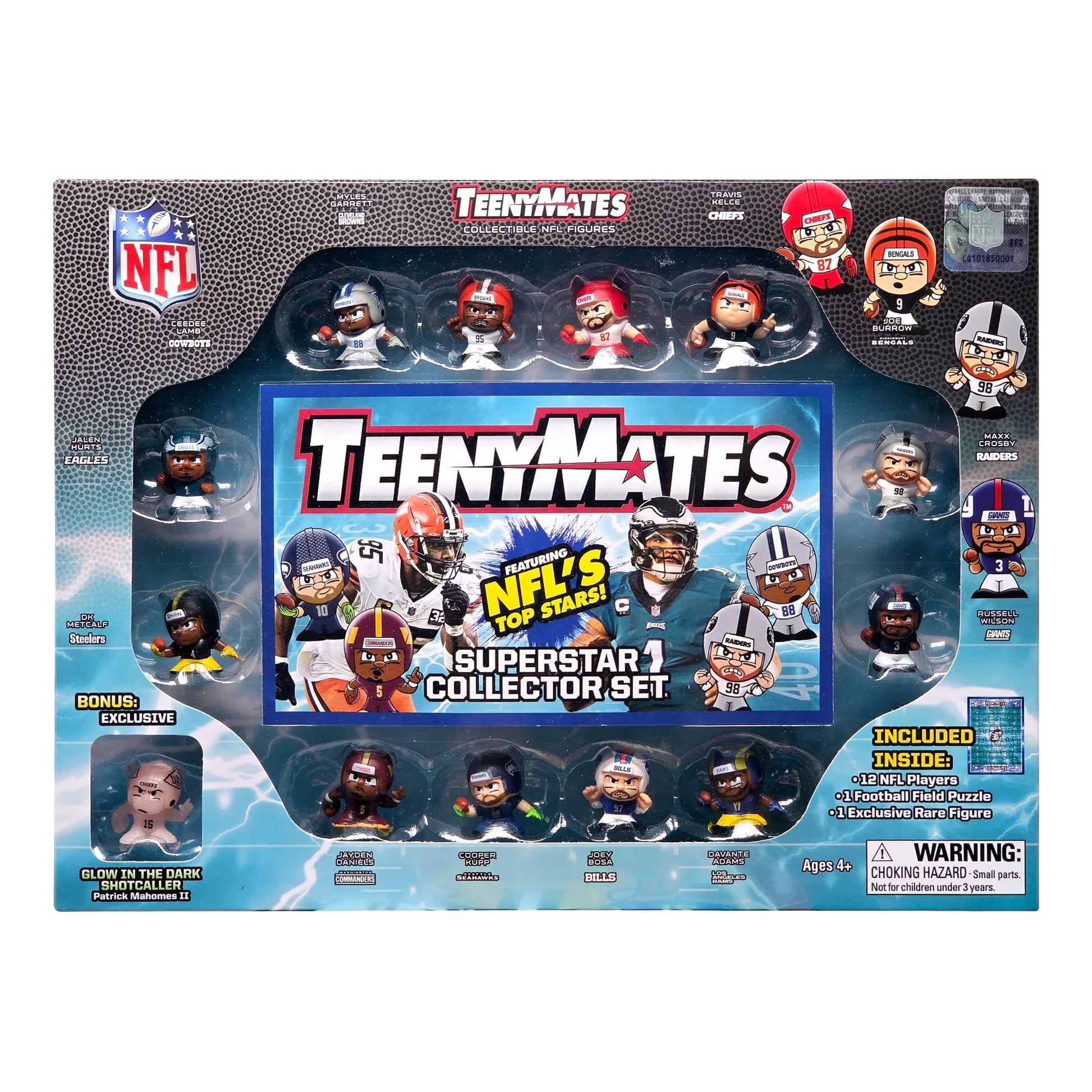 Teenymates Party Animal 2026 NFL Series 14 Figures, Team Colors, One Size NFL Series 14-2026 Collectors Gift Set