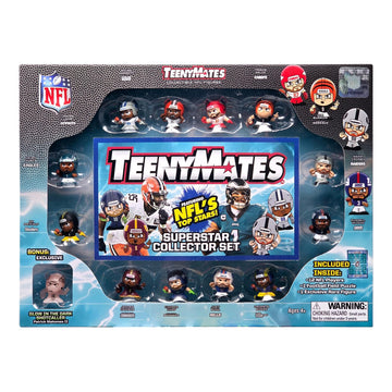 Teenymates Party Animal 2026 NFL Series 14 Figures, Team Colors, One Size NFL Series 14-2026 Collectors Gift Set