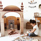 My Portable Cardboard Playhouse Masjid For Muslim Kids-Educational Interactive Toy For Learning Praying,Quran Book,Pray And Isla