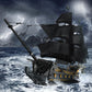 Mould King Large Pirate Ship Model Kit - Black Pearl, 5266+ Pieces, 46.89" x 27.95" x 8.86", Plastic, MK-13186