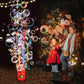 Ivtivfu  Bubble Machine with Lights for Party (20 Holes)  Firework Bubble Machine  Kids Bubble Machine with Closeable Sound  Party  Christmas  Chinese New Year