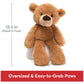 GUND Fuzzy Teddy Bear, Plush Stuffed Animal, 13.5” Beige, Model 6047547, Ages 1+