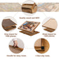 Lavievert 2 In 1 Reversible Jigsaw Puzzle Board, Angle & Height Adjustable Wooden Puzzle Plateau Easel For Adults, Portable Tilt