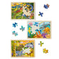 Melissa & Doug Wooden Jigsaw Puzzle Bundle - Dinosaur, Safari & Ocean - 15.7x11.7x1.2 inches - Blue - Ages 3+