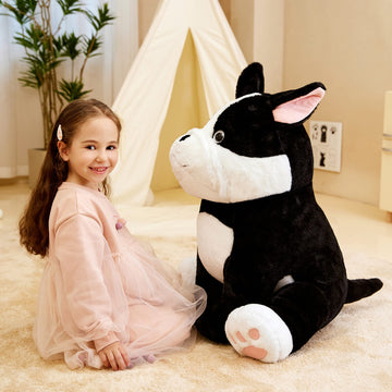 IKASA Giant French Bulldog Plush Toy - 25 Jumbo Soft Stuffed Animal, Cute & Fluffy, Perfect Gift for Kids and Dog Lovers
