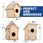 12 Diy Bird House Kits For Children To Build - Wood Birdhouse Kits For Kids To Paint - Unfinished Wood Bird Houses To Paint For