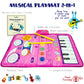 Miniartis 2-In-1 Baby Musical Mat | Floor Piano Mat & Drum Set For Toddlers 1-3 | Baby Musical Toys | Educational Music Mat For Girls & Boys Birthday Gifts
