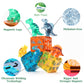 Megagontiles 106 Pcs Dinosaur Magnetic Tiles Set | Magnet Building Blocks Dino World Toys | Stem Authenticated| Magnet Tiles Animals For Toddlers Boys Girls Kids Age 3 4 5 6 7 8