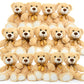 Morismos 14 Packs Bulk Teddy Bears, Small Teddy Bear Bulk Stuffed Animal, Stuffed Bears Bundle Plush For Kids Centerpiece Baby Shower 14In