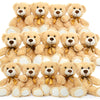 Morismos 14 Packs Bulk Teddy Bears, Small Teddy Bear Bulk Stuffed Animal, Stuffed Bears Bundle Plush For Kids Centerpiece Baby Shower 14In