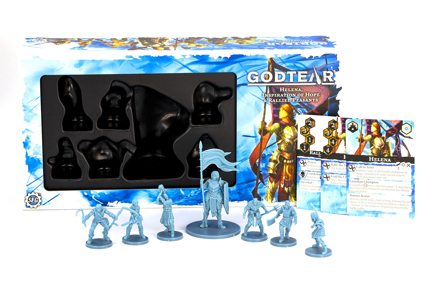 Steamforged Games Godtear Champions Set - Helena, Inspiration of Hope, Mixed Colours, Model SFGT-024, Cardboard Material