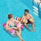 Finduwill 2 Pack Fabric Water Swimming Pool Floats Hammock, Xl, Inflatable Multi-Purpose Water Hammocks Floaties (Saddle, Lounge