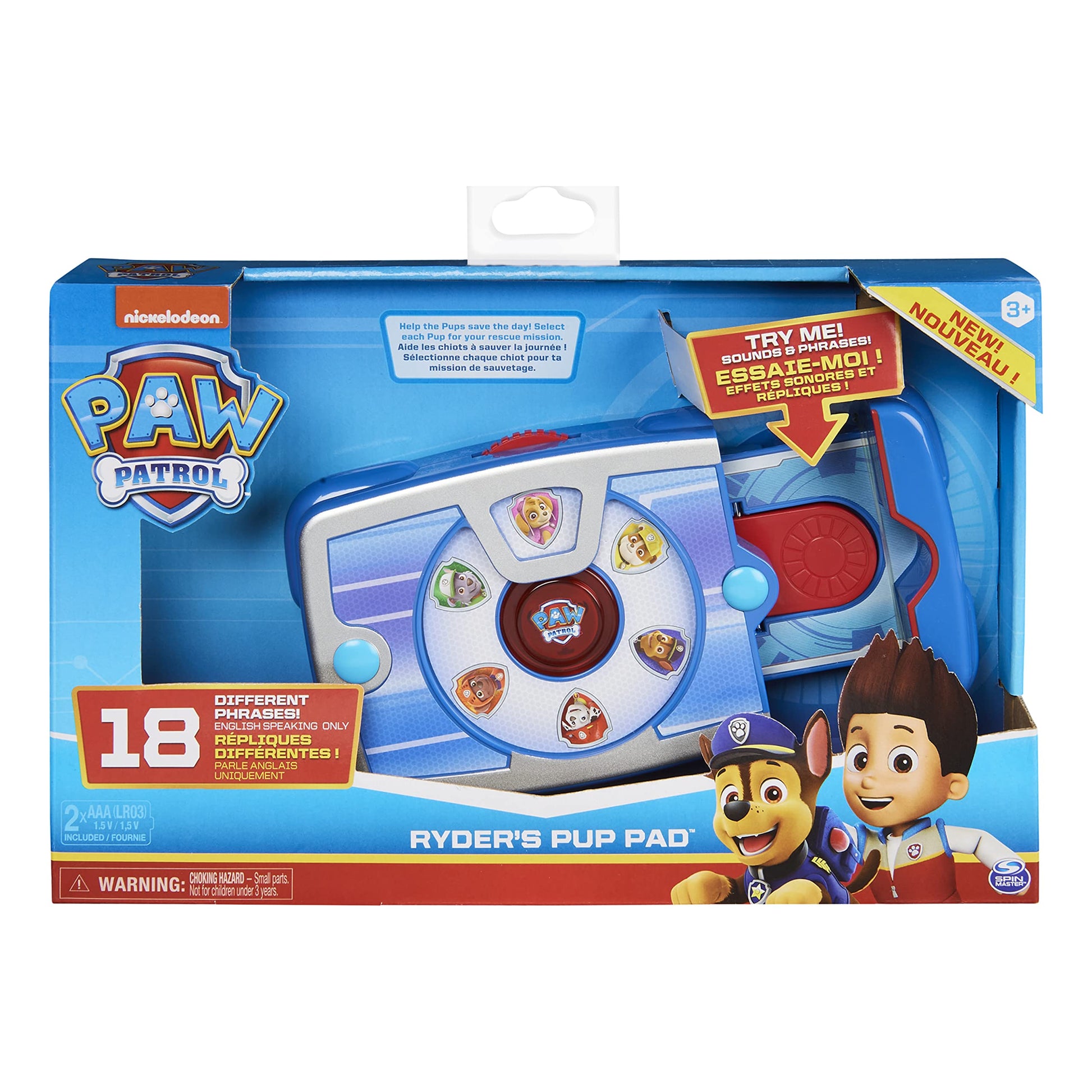 Paw Patrol, Ryders Interactive Pup Pad With 18 Sounds, For Kids Aged 3 And Up, Includes 1 Instruction Sheet