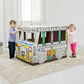 Bankers Box Large Yellow Play School Bus Cardboard Playhouse & Craft Activity for Kids