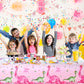 3 Pieces Dinosaur Party Tablecloths Pink Dinosaur Table Covers Plastic Disposable Dinosaur Printed Table Cloths Rectangular Dino
