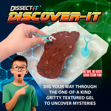 Top Secret Toys Dissect-It Discover-It Bigfoot Dig Kids Science Kit, Gel Dissection Kit for Kids to Learn Anatomy, STEM Toys for