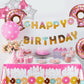 GGDE 1 Pcs Donut Dessert Theme Party Plastic Table Cover Birthday Party Decorations