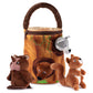My Talking Plush Forest Animals Toy Set | Includes 4 Soft And Fluffy A Tree Shaped Carrier Great Gift For Baby Toddler Boys Or G