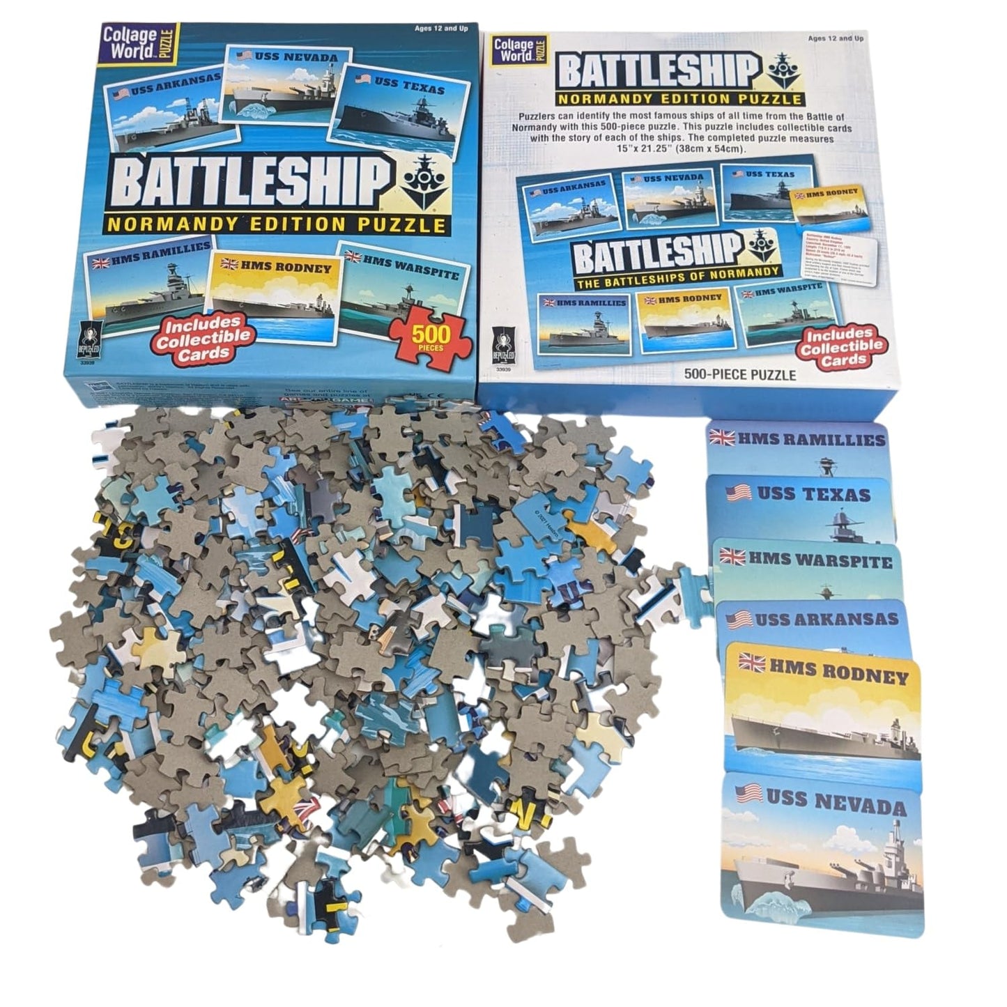 Battleship Normandy Edition 500 Piece Jigsaw Puzzle